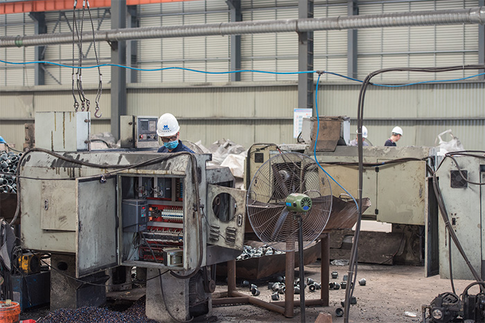 晋城网架配件-锥头加工车间